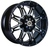 RTX Offroad 082165 - Spine 20x9 5x114.3/127 ET0 CB71.5 Black with Milled Spokes