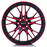 VERTEX 18X8 5-108 38P C63.4 BLACK-MCH RED