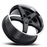 PETROL P1B 20X8.5 5-108 40P C72.1 GLOSS BLACK W/MACHINE CUT LIP