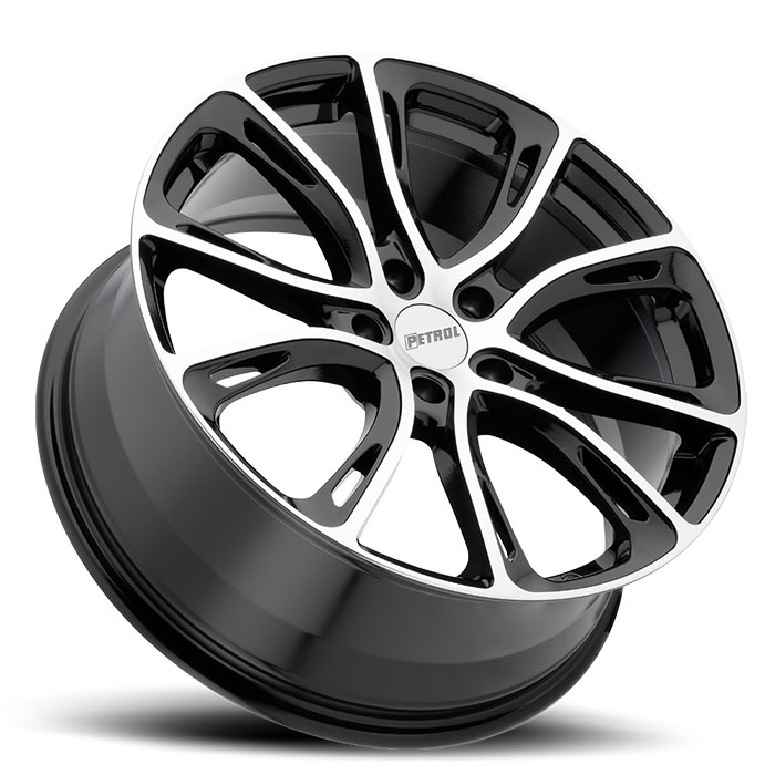 P5A 17X7.5 5-112 40P C72 BLACK MCH