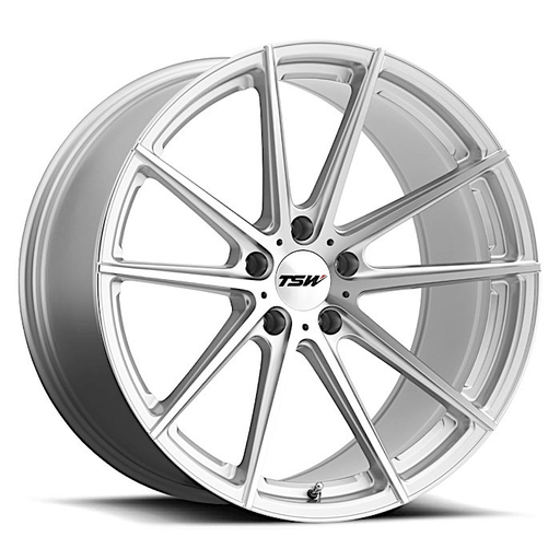 TSW 1980BAT355100S72 - Bathurst 19x8 5x100 ET35 CB72.6 Silver with Mirror Cut Face