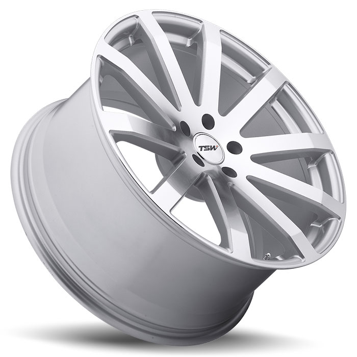 TSW 1980BRK355100S72 - Brooklands 19x8 5x100 ET35 CB72.6 Silver with Mirror Cut Face