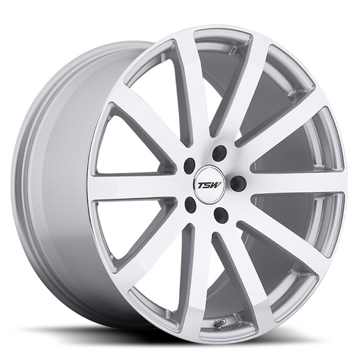 TSW 1780BRK205120S76 - Brooklands 17x8 5x120 ET20 CB76.1 Silver with Mirror Cut Face