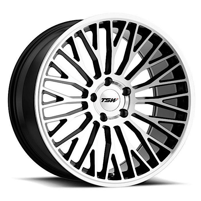 CASINO 18X8.5 5-112 32P C72.1 GLOSS BLACK W/MIRROR CUT FACE