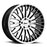 CASINO 18X8.5 5-114.3 30P C76 GLOSS BLACK W/MIRROR CUT FACE