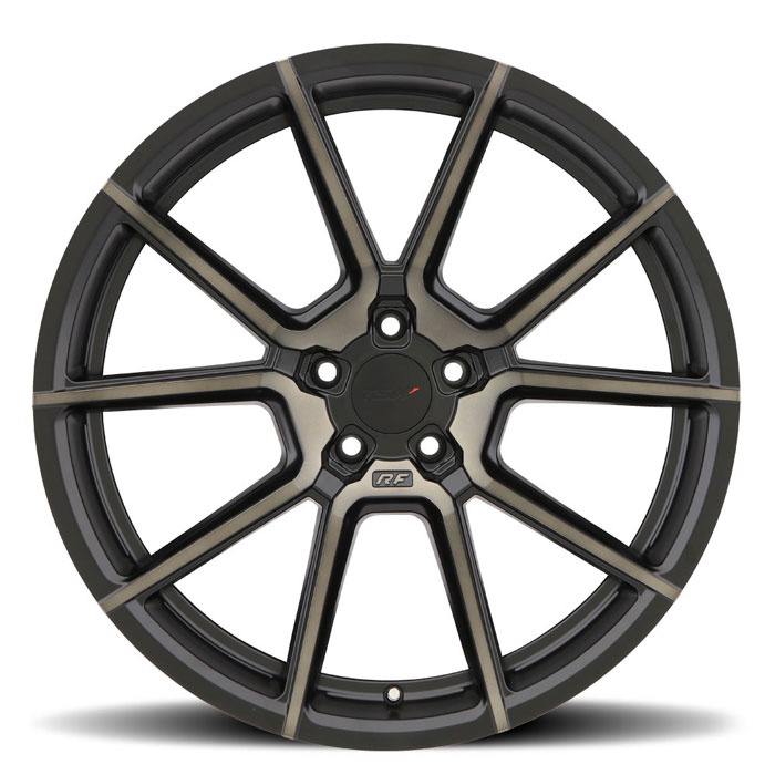 TSW 2010CRN255114M76 - Chrono 20x10 5x114.3 ET25 CB76.1 Matte Black with Machine Face & Dark Tint