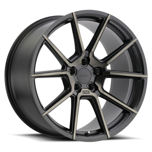 TSW 1895CRN395112M66 - Chrono 18x9.5 5x112 ET39 CB66.6 Matte Black with Machine Face & Dark Tint