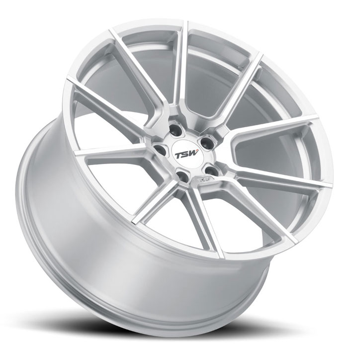 CHRONO 18X8.5 5-114.3 40P C76 SILVER W/MIRROR CUT FACE