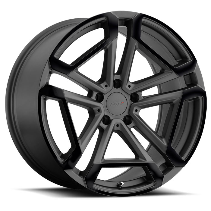 TSW 1995CRC395120G76 - Circuit 19x9.5 5x120 ET39 CB76.1 Matte Gunmetal with Gloss Black Face