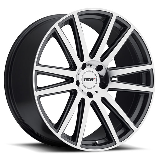 TSW 2010GAT445112G66 - Gatsby 20x10 5x112 ET44 CB66.6 Gunmetal with Mirror Cut Face