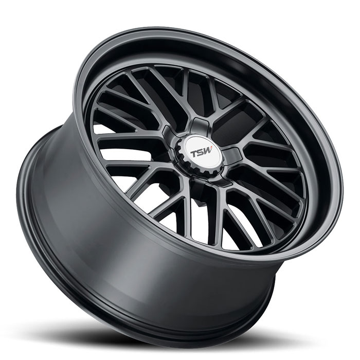 HOCKENHEIM S 17X8 5-112 42P C66.6 SEMI GLOSS BLACK (GUNMETAL HEX NUT)