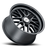 HOCKENHEIM S 18X8.5 5-114.3 40P C76 SEMI GLOSS BLACK (GUNMETAL HEX NUT)