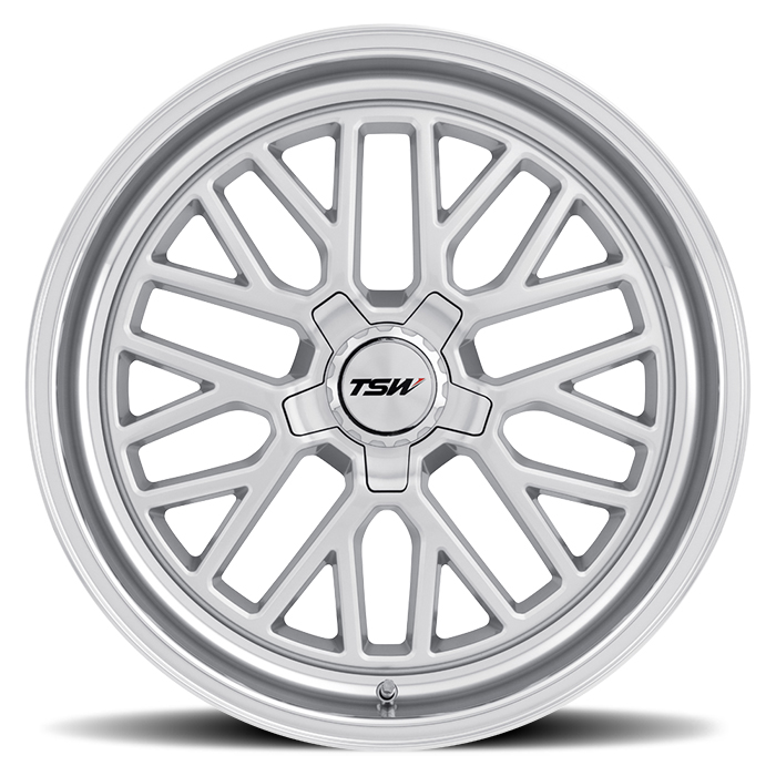 TSW 1985HCK155120S76 - Hockenheim S 19x8.5 5x120 ET15 CB76.1 Silver with Mirror Cut Lip