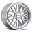 HOCKENHEIM S 20X8.5 5-108 40P C72.1 SILVER W/MIRROR CUT LIP (CHROME HEX NUT)