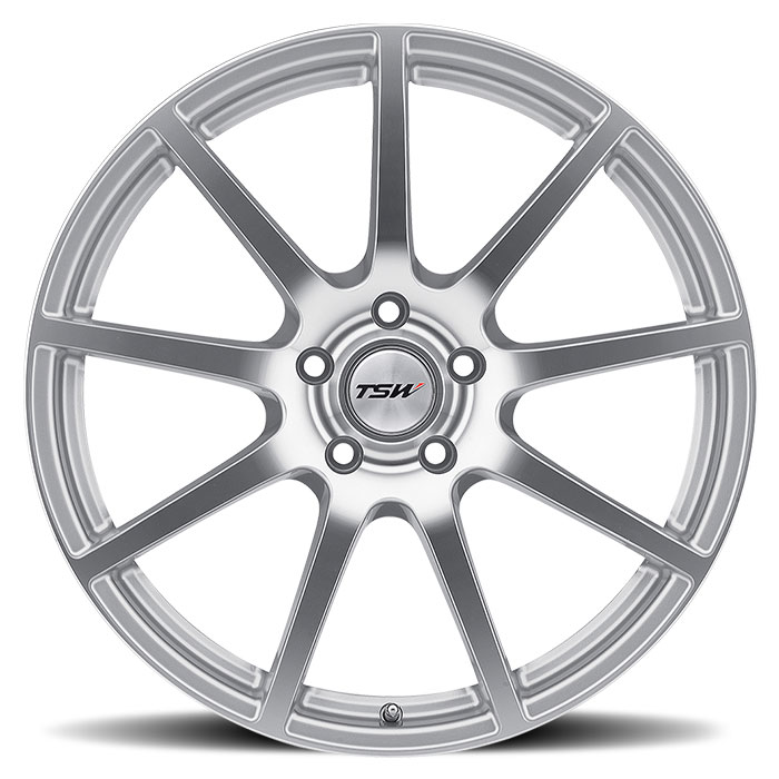 TSW 1995INT415120S76 - Interlagos 19x9.5 5x120 ET41 CB76.1 Silver with Mirror Cut Face