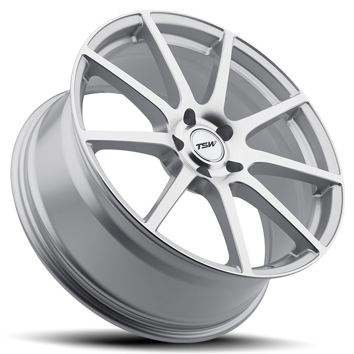 TSW 1890INT505121S70 - Interlagos 18x9 5x120.7 ET50 CB70.3 Silver with Mirror Cut Face