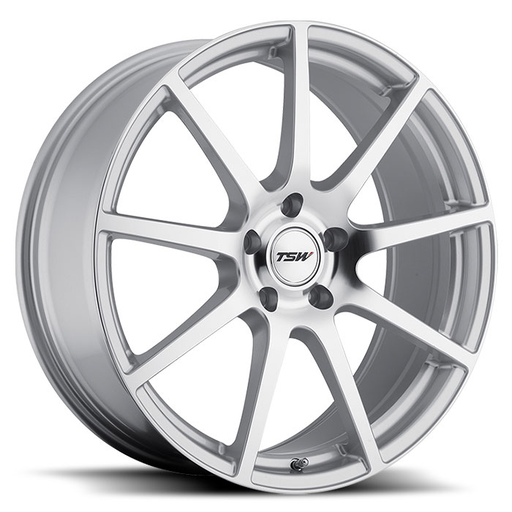 TSW 1980INT355100S72 - Interlagos 19x8 5x100 ET35 CB72.6 Silver with Mirror Cut Face