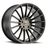 LUCO 17X8 5-112 32P C72.1 MATTE BLACK W/MACHINE FACE & DARK TINT