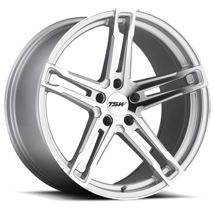 TSW 1890MEC305114S76 - Mechanica 18x9 5x114.3 ET30 CB76.1 Silver with Mirror Cut Face