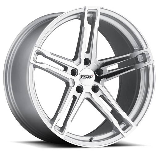 TSW 2090MEC155120S76 - Mechanica 20x9 5x120 ET15 CB76.1 Silver with Mirror Cut Face