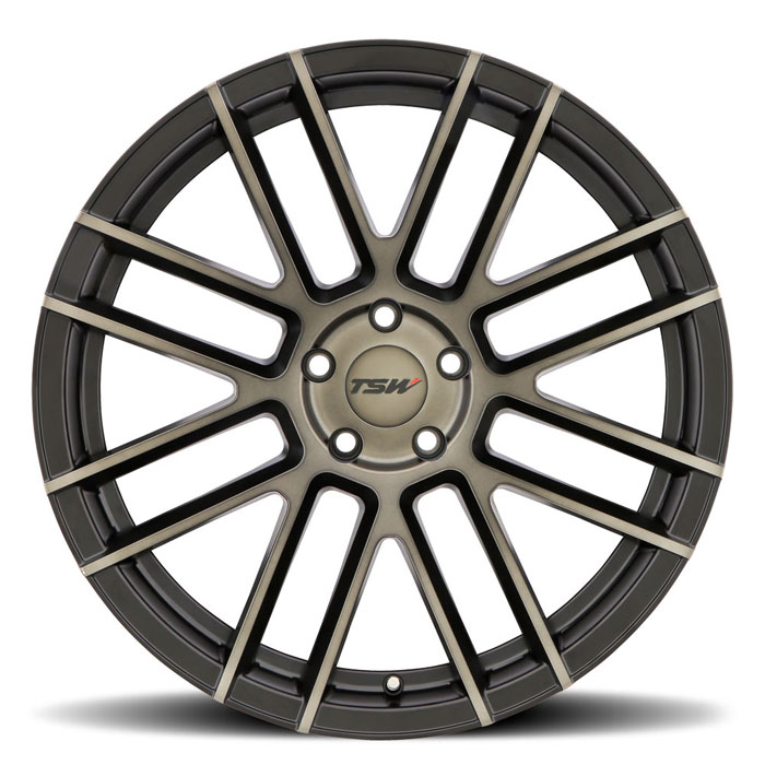 MOSPORT 18X8.5 5-120 35P C76 MATTE BLK W/MCH & DARK TINT