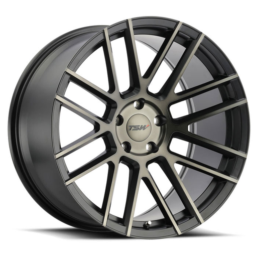 TSW 2290MSP375114M76 - Mosport 22x9 5x114.3 ET37 CB76.1 Matte Black with Machined & Dark Tint