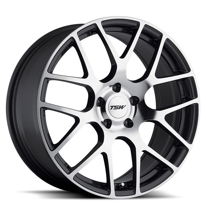 TSW 2111NUR565130S71 - Nurburgring 21x11 5x130 ET56 CB71.5 Gunmetal with Mirror Cut Face