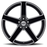 RIVAGE 17X8 5-100 35P C72 BLACK | MILLED SPOKE