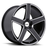 RIVAGE 17X8 5-100 35P C72 BLACK | MILLED SPOKE