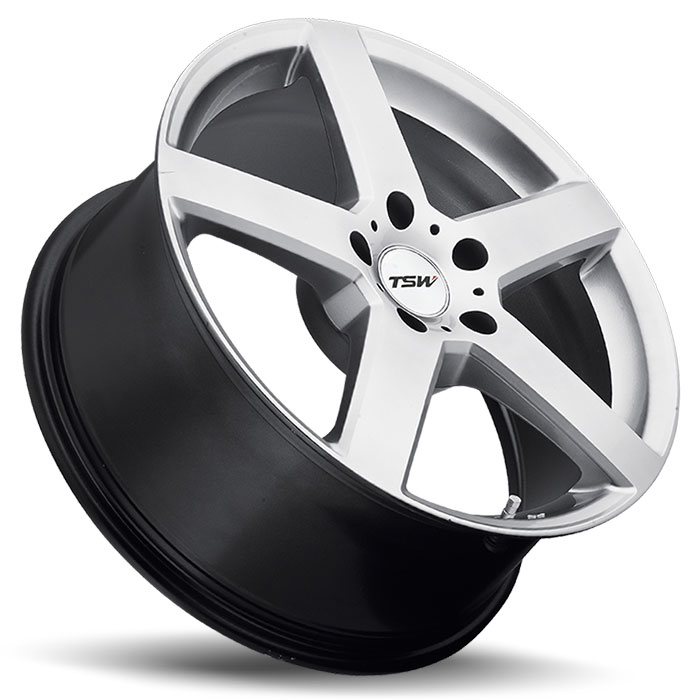 TSW 1895RIV455120S76 - Rivage 18x9.5 5x120 ET45 CB76.1 Hyper Silver