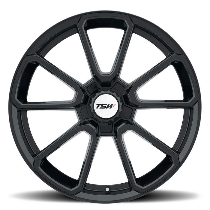 SONOMA 18X8.5 5-120 30P C76 GLOSS BLACK  (BLACK HEX NUT)