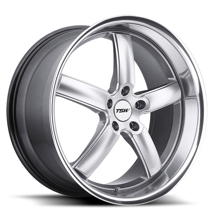 TSW 2010STW355120S76 - Stowe 20x10 5x120 ET35 CB76.1 Hyper Silver with Mirror Cut Lip