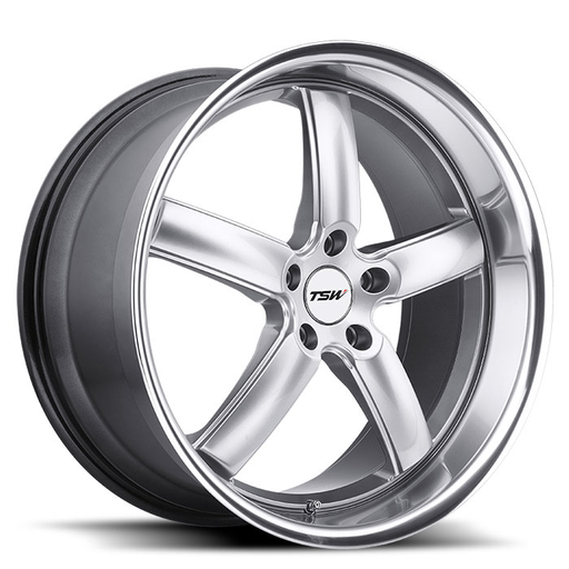 TSW 1895STW355112S72 - Stowe 18x9.5 5x112 ET35 CB72.6 Hyper Silver with Mirror Cut Lip