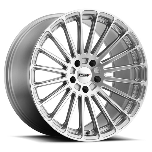 TSW 1885TUR155114S76 - Turbina 18x8.5 5x114.3 ET15 CB76.1 Titanium Silver with Mirror Cut face