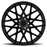 VALE 19X8.5 5-114.3 40P C76 DBL BLK - MATTE BLK - BLK FACE