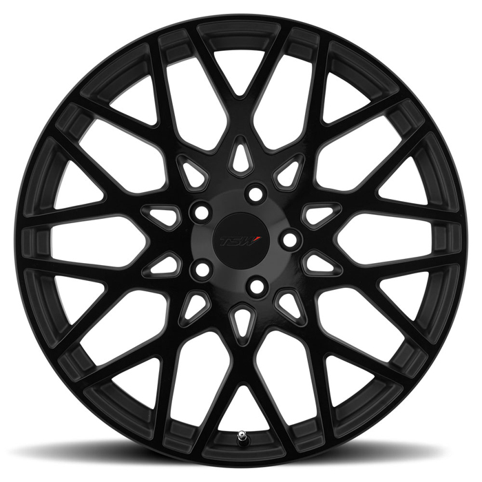 VALE 19X8.5 5-114.3 40P C76 DBL BLK - MATTE BLK - BLK FACE