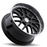 TSW 1880VAL205120B76 - Valencia 18x8 5x120 ET20 CB76.1 Gloss Black with Mirror Cut Lip