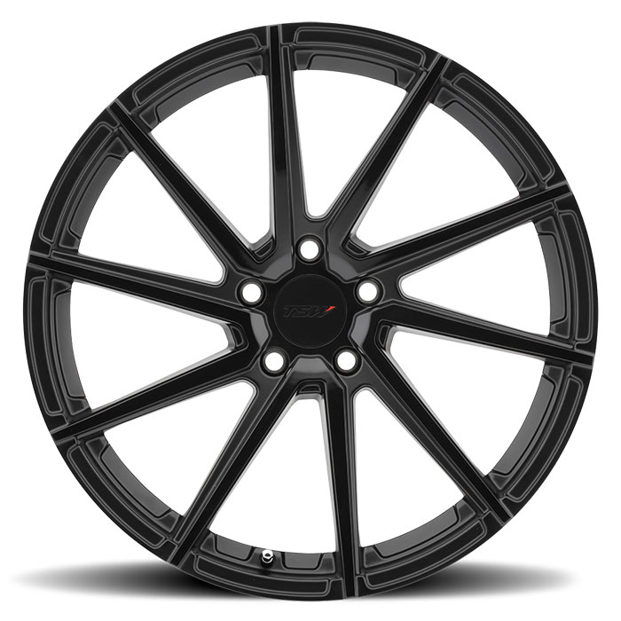 TSW 1895WAT395112B72L - Watkins 18x9.5 5x112 ET39 CB72.6 Matte Black with Gloss Black Face