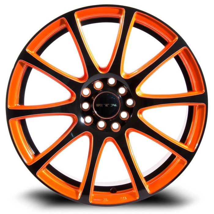 BLAZE 15X6.5 4-100/114.3 40P C73.1 ORANGE - BLACK FACE