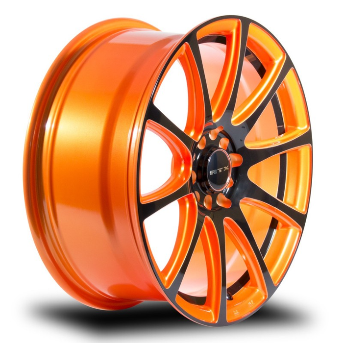 RTX 081205 - Blaze 15x6.5 5x100/114.3 ET40 CB73.1 Orange and Black