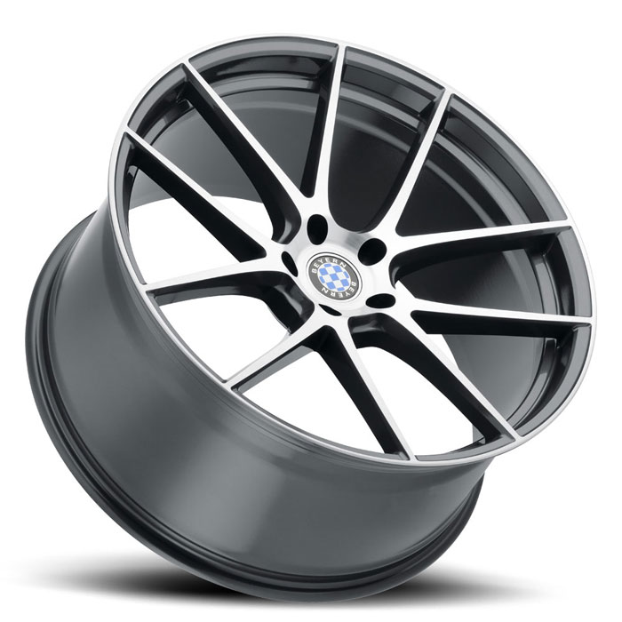 RITZ 19X10 5-120 25P C72.6 GLOSS GUNMETAL W/BRUSHED FACE