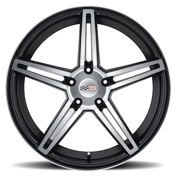 BRICKYARD 19x10 5-120.7 37P C70.3 MATTE BLK - MATTE MCH