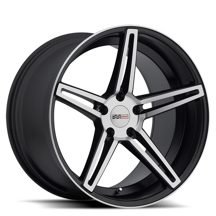 BRICKYARD 19x10 5-120.7 37P C70.3 MATTE BLK - MATTE MCH