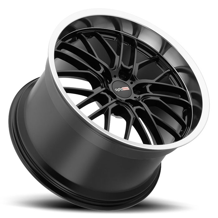 EAGLE 19X10.5 5-120.7 40P C70.3 GLOSS BLACK W/MIRROR CUT LIP