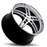 SCORPION 18X9 5-120.7 50P C70.3 HYPER SILVER MCH