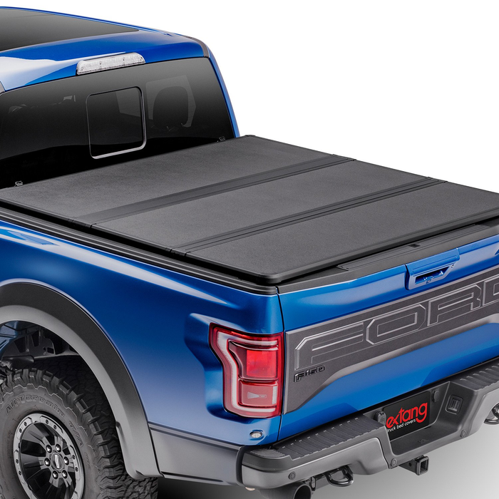 Extang 83480 - Solid Fold 2.0 Hard Tri-Fold Tonneau Cover Ford F-150 6'5" 15-19