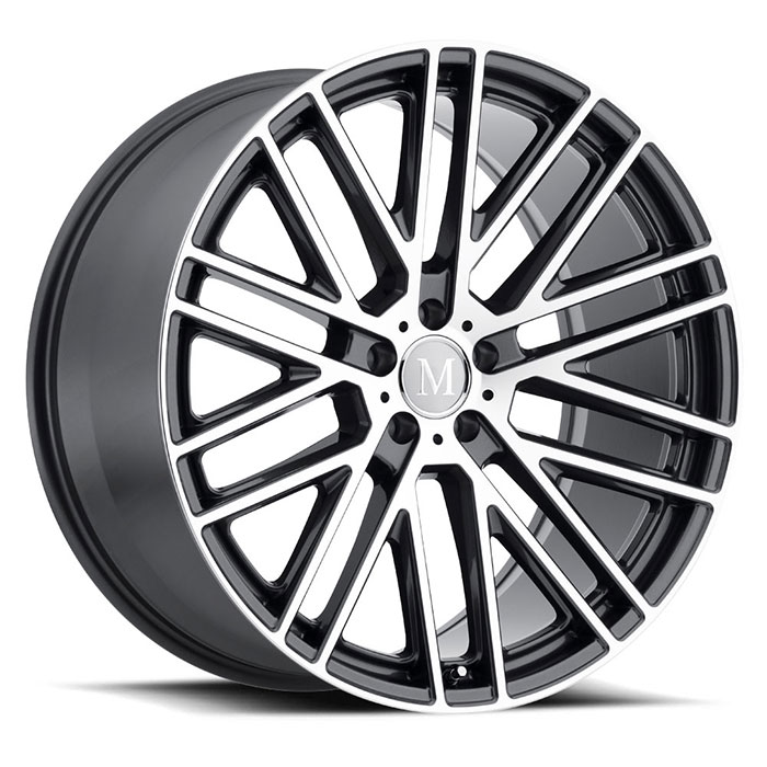 MANDRUS MASCHE 18X9.5 5-112 50P C66.6 GLOSS GUNMETAL W/MIRROR CUT FACE