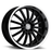 MILLENNIUM 19X8.5 5-112 25P C66.6 BLACK MCH