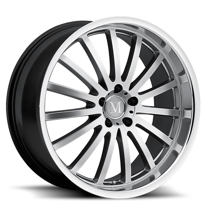 MILLENNIUM 19X9.5 5-112 25P C66.6 HYPER SILVER MCH