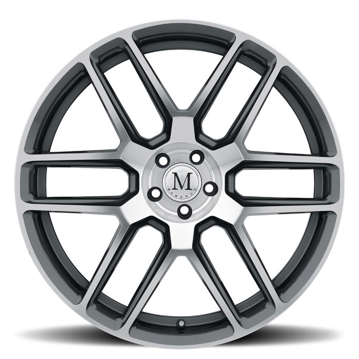 MANDRUS OTTO 19X8.5 5-112 22P C66.6 GUNMETAL W/MIRROR CUT FACE